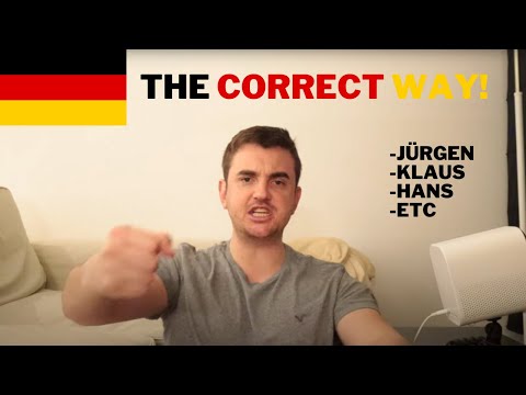 How to pronounce German Names