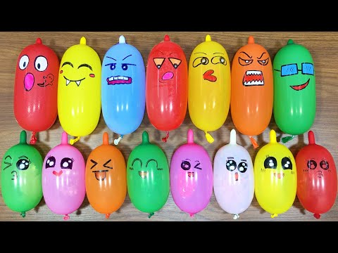 Making GLOSSY Slime with Funny Balloons - Satisfying Slime video #1461