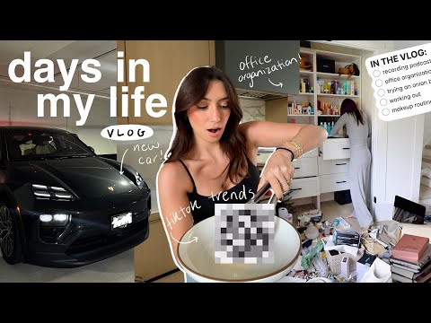 VLOG: tiktok trends, office organization & a new car… 👀