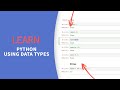 Introduction to Data Types and Variables in Python