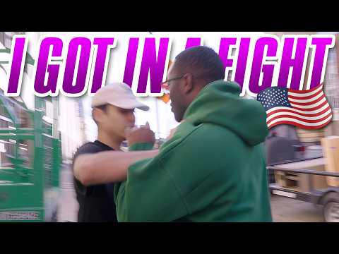 A GUY TRIED TO FIGHT ME IN AMERICA !!