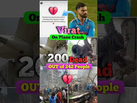 Virat Kohli What Said On Plane Crash In Ahmedabad#Ahmedabadplane#planeacciedent#kohlifans#viratsad
