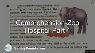 Comprehension-Zoo Hospital-Part 1