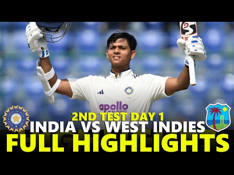 India vs West Indies Full Highlights 2nd Test 2025 Day 1 | IND VS WI