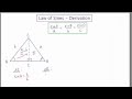 Deriving the Law of Sines in Trigonometry
