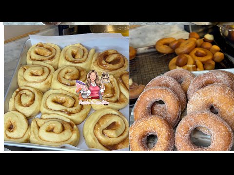 DONAS 🍩 Y ROLES DE CANELA 2 CON 1 RECETA