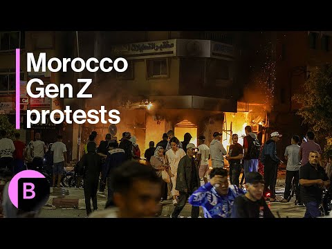 YouTube video thumbnail: Morocco Gen Z Protests Against Government Continue