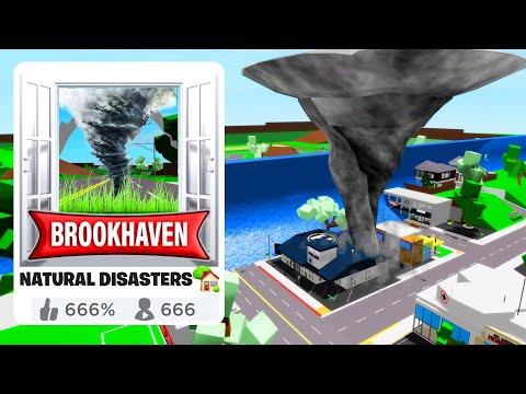 I Created Brookhaven From Natural Disasters!