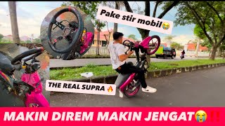 TEST MOTOR TER ANEH DI DUNIA ‼️ SUPRA JENGAT PAKE STIR MOBIL ‼️ SUPRA MK4