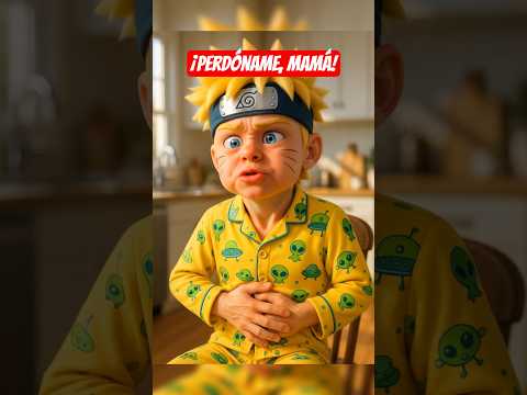 ¡Naruto se puso terco con su mamá y al final... salió escupiendo fuego!😱