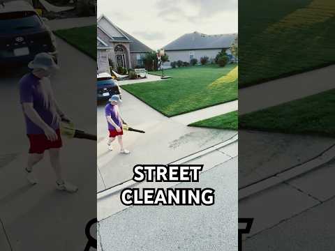 Sorry for the confusion but I don’t always show the whole process #mowing #blowing