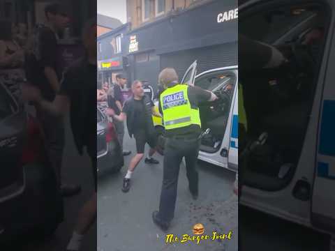 Drunk Man Slaps Police Officer Epic Fail Escape #funny #police #fail #shorts #viral #edit #uk