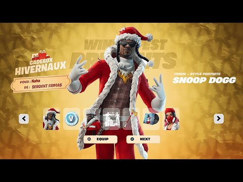 Voici TOUS les CADEAUX GRATUIT de NOËL sur Fortnite !