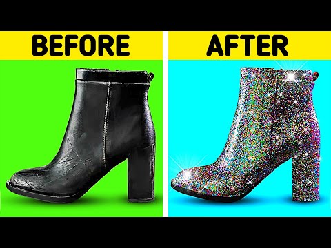 CREATIVE WAY TO UPGRADE YOUR SHOES || Shoe Making Process by 5-Minute DECOR!