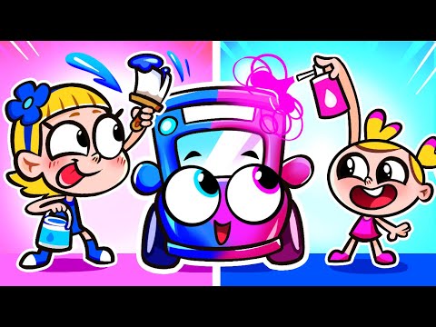 Wheels On the Colorful Bus 🚌🌈 + Funny Songs For Baby & Nursery Rhymes 🤩 Kids Camp by Chaka Kids