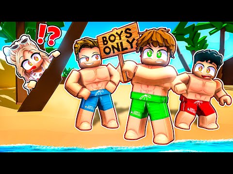 Sneaking into a BOYS ONLY ISLAND in Brookhaven RP!