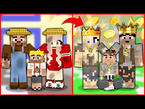 MİNECRAFT DİLENCİ AİLE VE MİLYONER AİLE YER DEĞİŞTİRDİ! 😂 - Minecraft ZENGİN FAKİR HAYATI