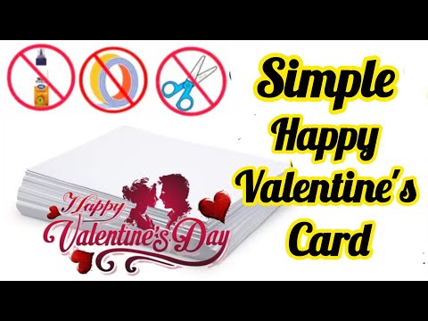 Valentine's Card Making | Valentine's Card Design || Valentine's Card Handmade Easy | Diy Paper Card