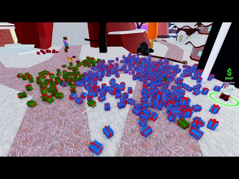 Unwrapping 500 Holiday Presents in Blox Fruits!