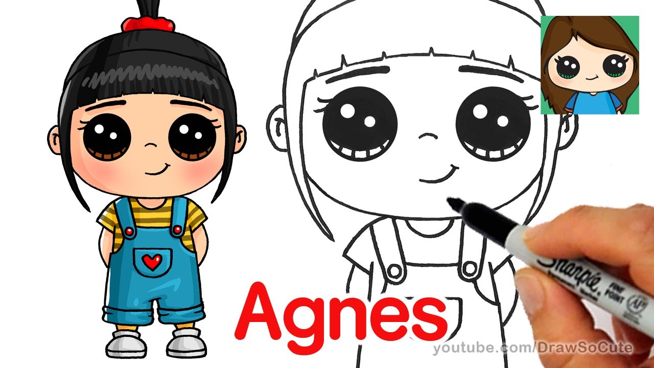How to Draw Agnes easy Despicable Me