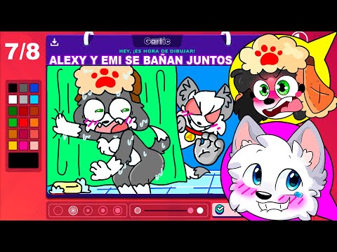 ALEXY Y EMI SE BAÑAN JUNTOS en GARTIC PHONE 😍🍑