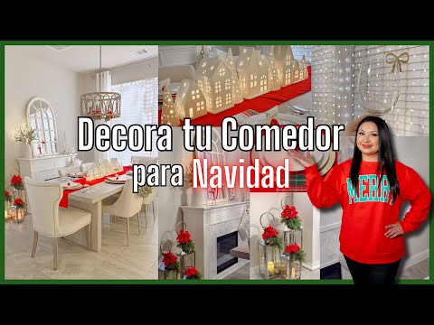 DECORA tu COMEDOR para NAVIDAD / ideas para Decorar en Navidad 2024 / Christmas decor ideas