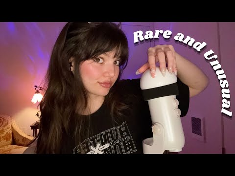 ASMR | Rare and Unusual Mic Triggers (Fast and Aggressive-ish) With Mouth Sounds & Visuals