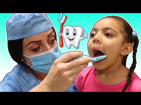Going To The Dentist Song | Leah Pretend Play Sing-Along to Nursery Rhymes Kids Songs