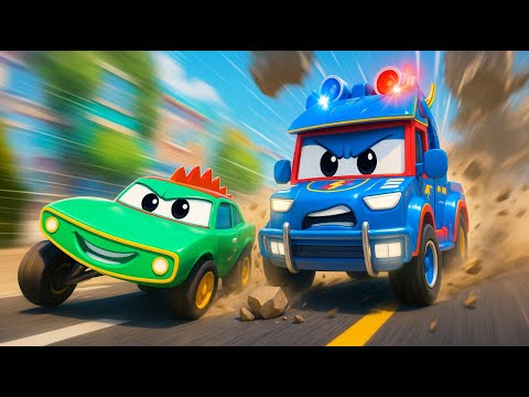 Is That a Policeman or a Crocodile Car? 🚓 Emergency Vehicles for Kids | Super Truck