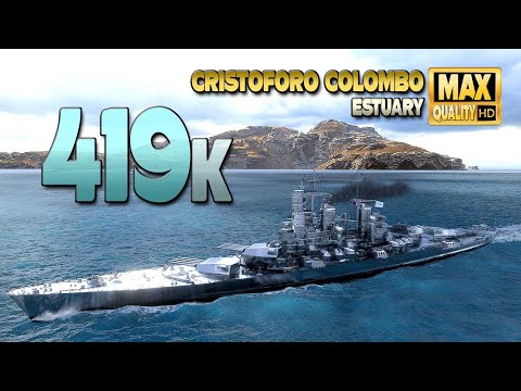  quot Cristoforo Colombo quot   Huge  400k damage on map Estuary   World of Warships