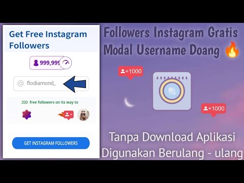 [no login] TUTORIAL MENAMBAH RATUSAN FOLLOWERS INSTAGRAM GRATIS TIAP JAM✅️✨️