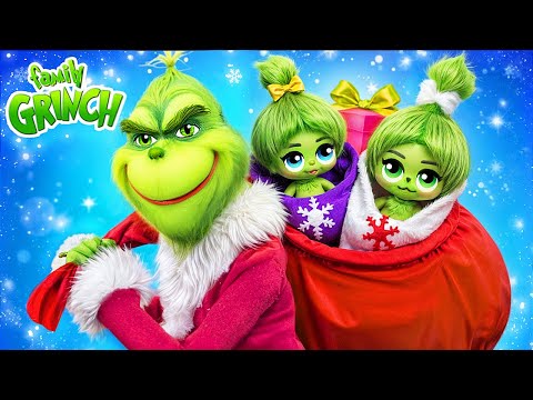 Grinch Family / Full Episode / 30 Christmas DIYs for Dolls