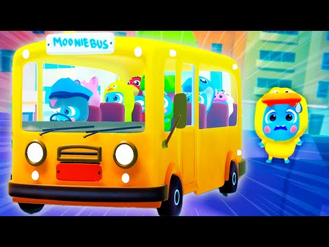 Wheels on the bus 🚌  | Classic Nursery Rhymes by The Mini Moonies
