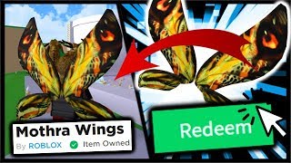 How To Get Free Wings On Roblox Videos Infinitube - how to get free mothra wings secret code godzilla companion gidorah head