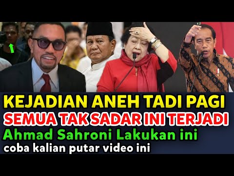 Kejadian Aneh Tadi Pagi Saat Ahmad Sahroni Lakukan Hal Ini, Prabowo Terkejut