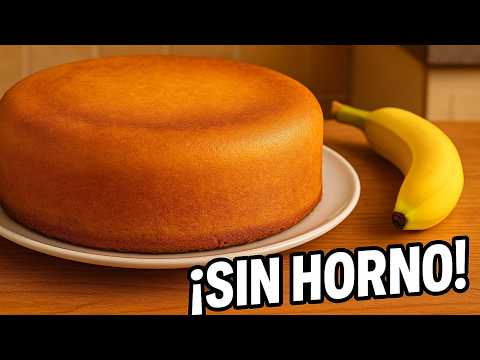 Con 2 PLÁTANOS y 2 HUEVOS el POSTRE más FÁCIL y RICO | Sin harina ni azúcar