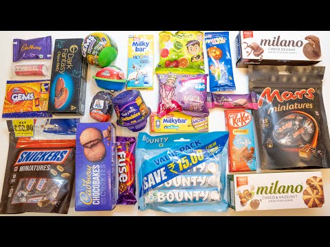Lot's Of candies chocolates satisfying mouth watering video by boobootv