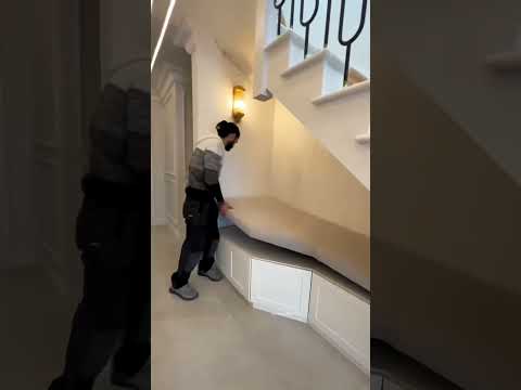 He made a secret room under stairs! #shortvideo