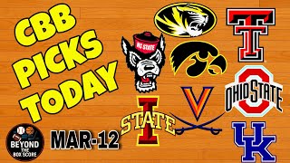 🔥 College Basketball Picks Today 3/12/26 | Top CBB Free Best Picks & Winning Parlay Alerts