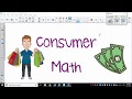 Exploring Consumer Math Concepts
