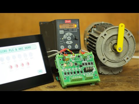 DIY low cost PLC using Atmega328P + 24VDC support + RS485 Modbus + HMI