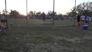 Audrey at bat