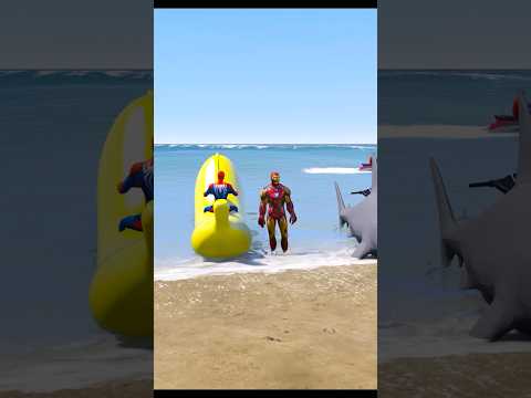 GTA 5 _ KELA BOAT VS SHARK BOAT IN GTA V 😂 #shorts #viral #gta #gta5