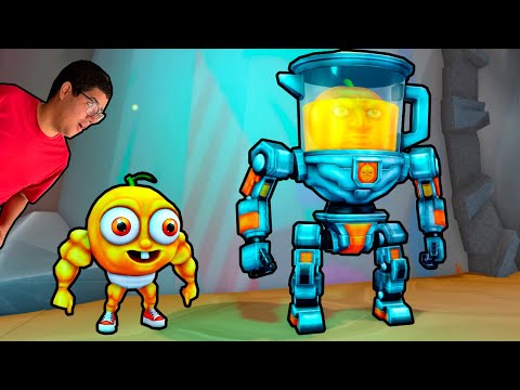 NOVAS TRANSFORMAÇÕES DA LARANJINHA E DO LARANJÃO ROBÔ NO MORPH WORLD! (ROBLOX)