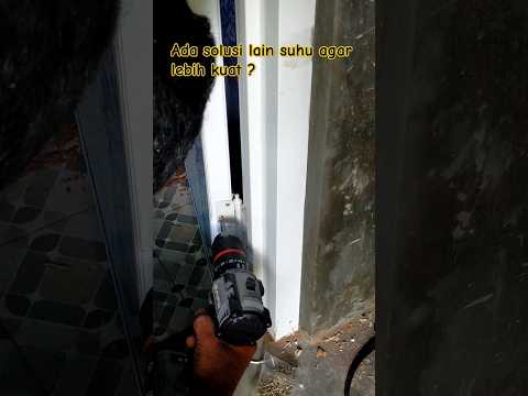 cara pasang pintu pvc #tricks
