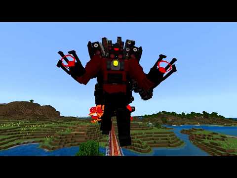 Long ride of the Skibidi Toilet Train Track in Minecraft Turkland TV Map! We Shared the Details!