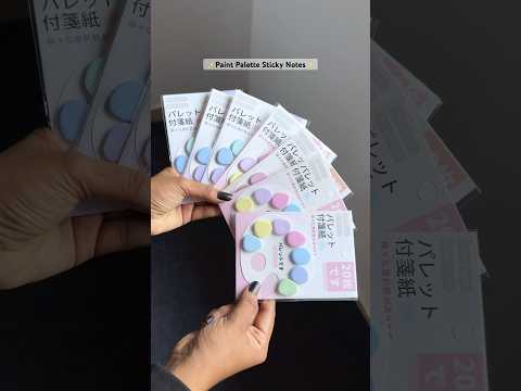Cutest Paint Palette Sticky Notes 🌷✨🎀#kawaii #stationery #stationary #stationarylover #cute