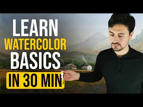 HE TRANSFORMED Watercolor with These Simple Tricks | NICHOLAS TOBIAS Watercolor landscape painting