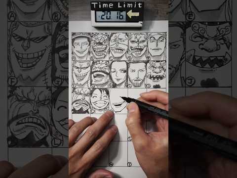 Draw a lot of ONEPIECE Characters in 45 Min