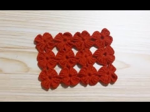 Crochet four leaves clover pattern tutorial for sharing.